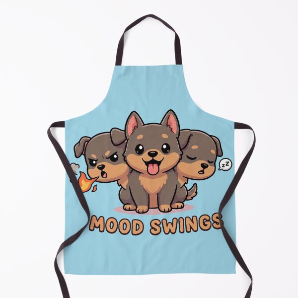 Item preview, Mood Swings Cerberus - Cute Greek Mythology Three Headed Dog designed and sold by MythoWorldddd.