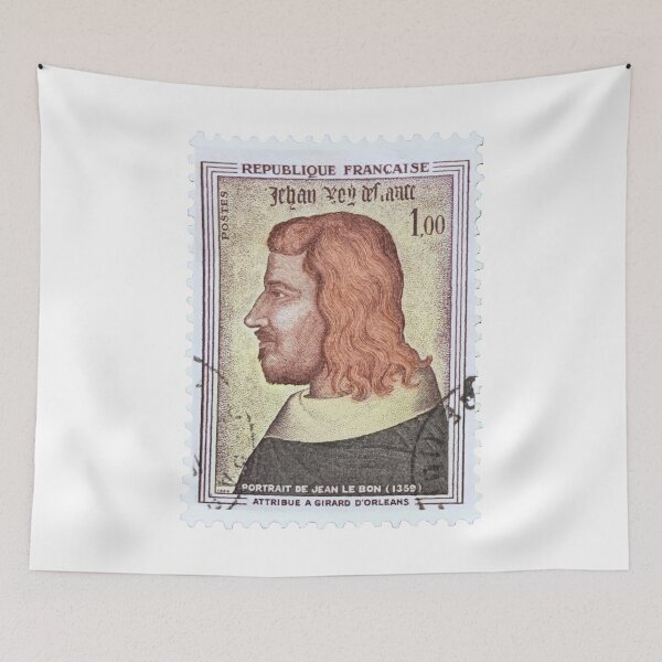 Item preview, Vintage French Jean Le Bon Postage Stamp designed and sold by red-amber65.