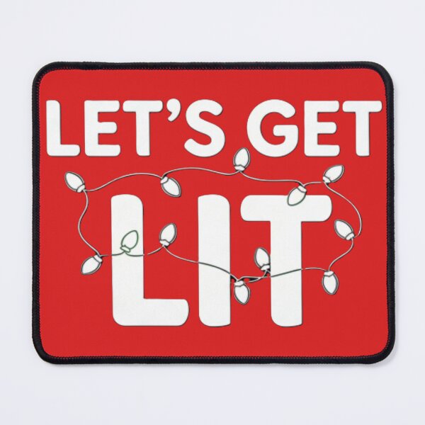 Item preview, Let's Get Lit Funny Christmas Lights designed and sold by GG-Graphics.