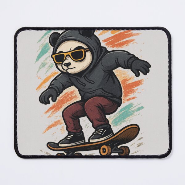 Item preview, Skater Panda T-Shirt | Cool Streetwear Skateboarding Graphic Tee designed and sold by KDesignCrafts.