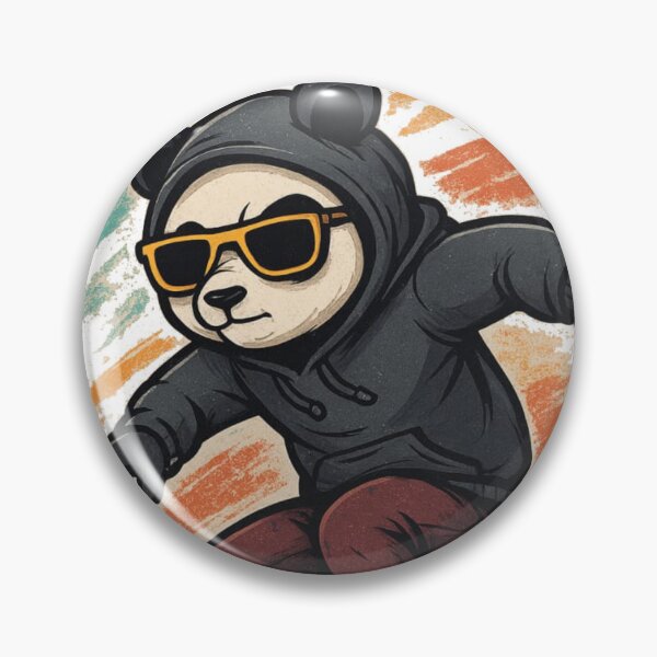 Item preview, Skater Panda T-Shirt | Cool Streetwear Skateboarding Graphic Tee designed and sold by KDesignCrafts.