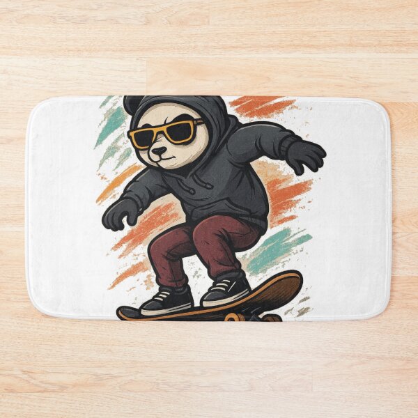 Item preview, Skater Panda T-Shirt | Cool Streetwear Skateboarding Graphic Tee designed and sold by KDesignCrafts.