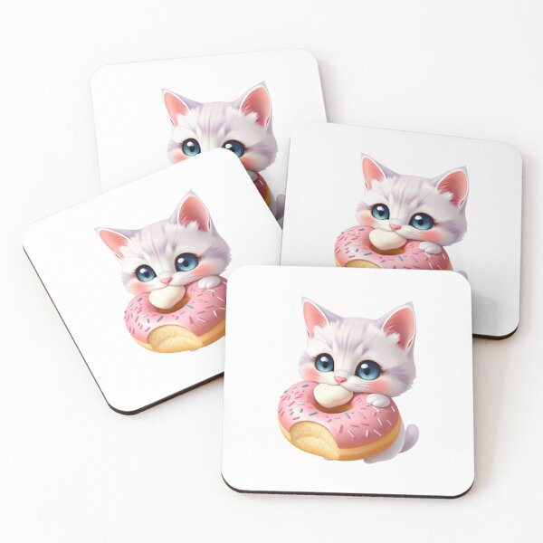 Item preview, Donut Munch Kawaii Kitty designed and sold by shashank3d.