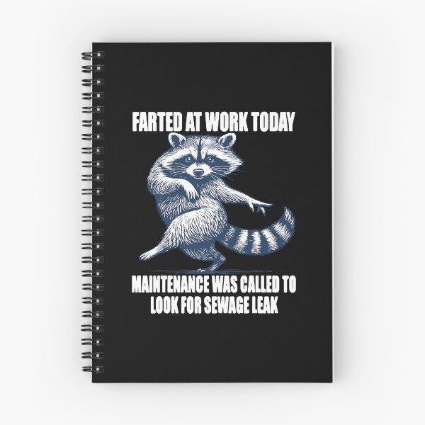 Item preview, Raccoon Farted At Work Funny Maintenance Chaos Moment designed and sold by nojany.
