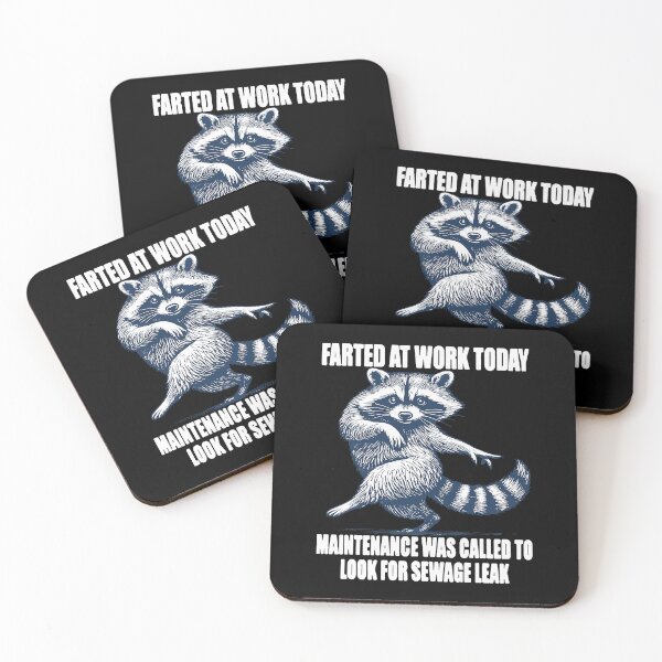 Item preview, Raccoon Farted At Work Funny Maintenance Chaos Moment designed and sold by nojany.