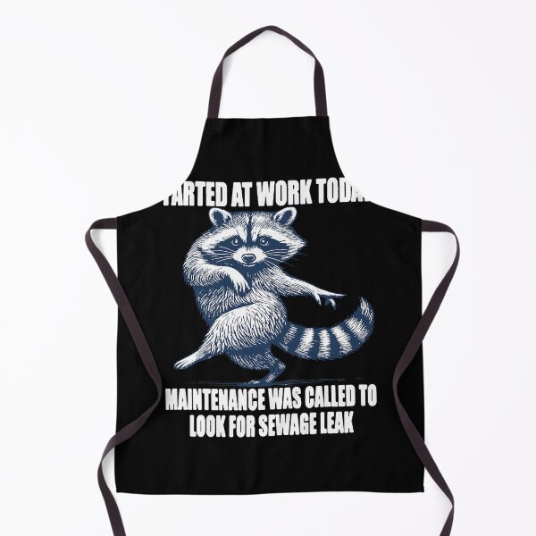Item preview, Raccoon Farted At Work Funny Maintenance Chaos Moment designed and sold by nojany.