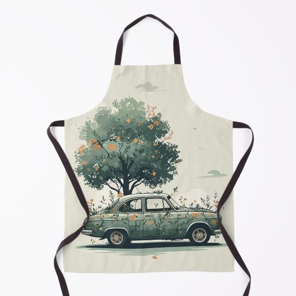 Item preview, Retro Car Aesthetics & Flori: Vintage Green Illustration designed and sold by iwzzuel.
