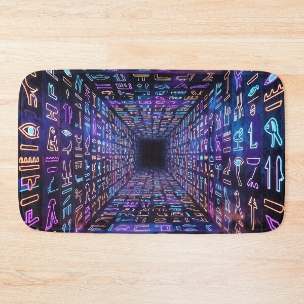 Item preview, 3D Perspectives, Cyberpunk Egyptian Hieroglyphics, Symmetrical Textures (image size 8320x12480) designed and sold by Digital-Davinci.