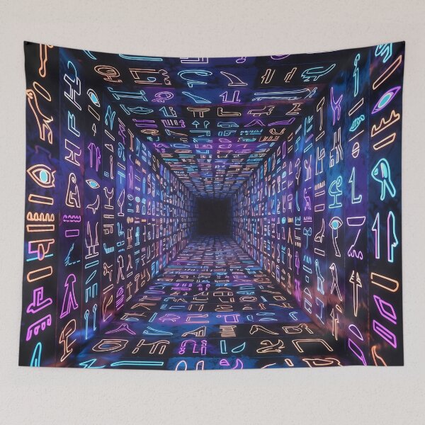 Item preview, 3D Perspectives, Cyberpunk Egyptian Hieroglyphics, Symmetrical Textures (image size 8320x12480) designed and sold by Digital-Davinci.