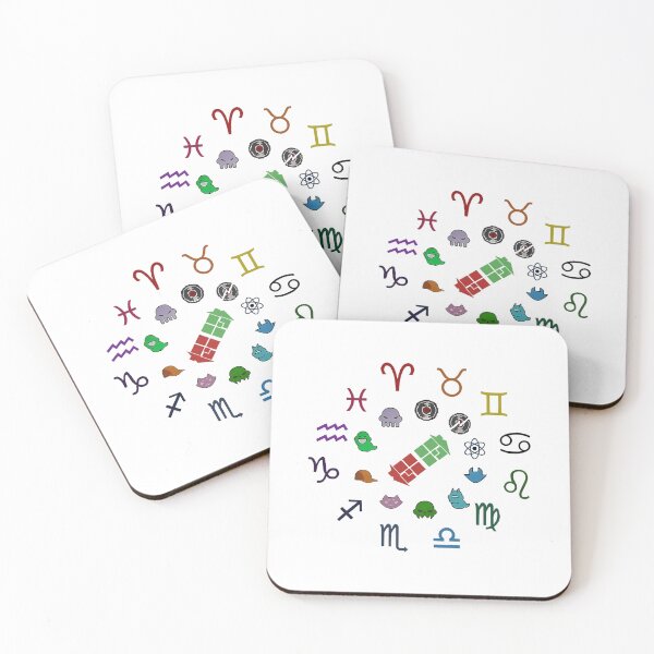 Item preview, Homestuck Zodiac Symbols Colorful Icon Grid Sci Fi designed and sold by nojany.