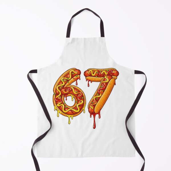 Item preview, Sixty Seven Dripping Melted Numbers Bright Fiery Look designed and sold by nojany.
