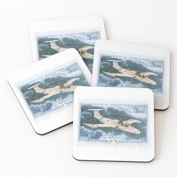 Item preview, Vintage France Ms 760 Aerienne Jet Plane Postage Stamp designed and sold by red-amber65.