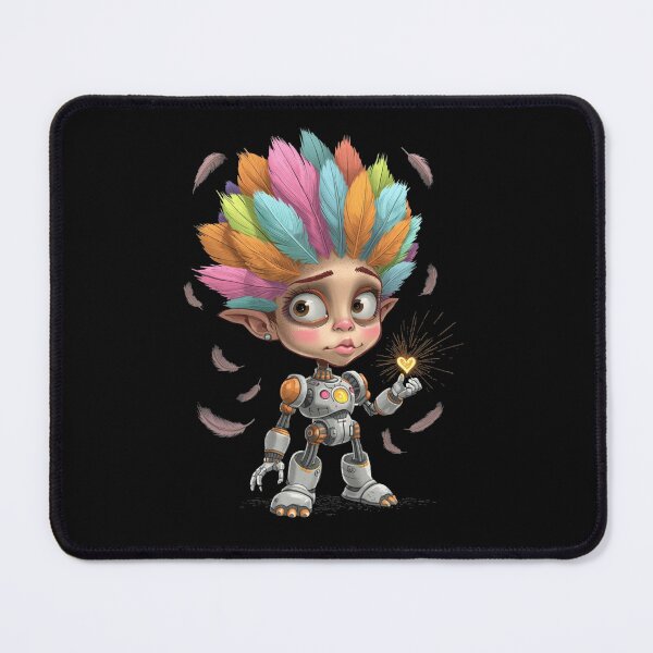 Item preview, Colorful Cyber Elf – Pop Art Street Style Robot Character designed and sold by PLUSHIWORLDtm.