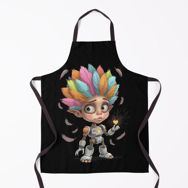 Item preview, Colorful Cyber Elf – Pop Art Street Style Robot Character designed and sold by PLUSHIWORLDtm.