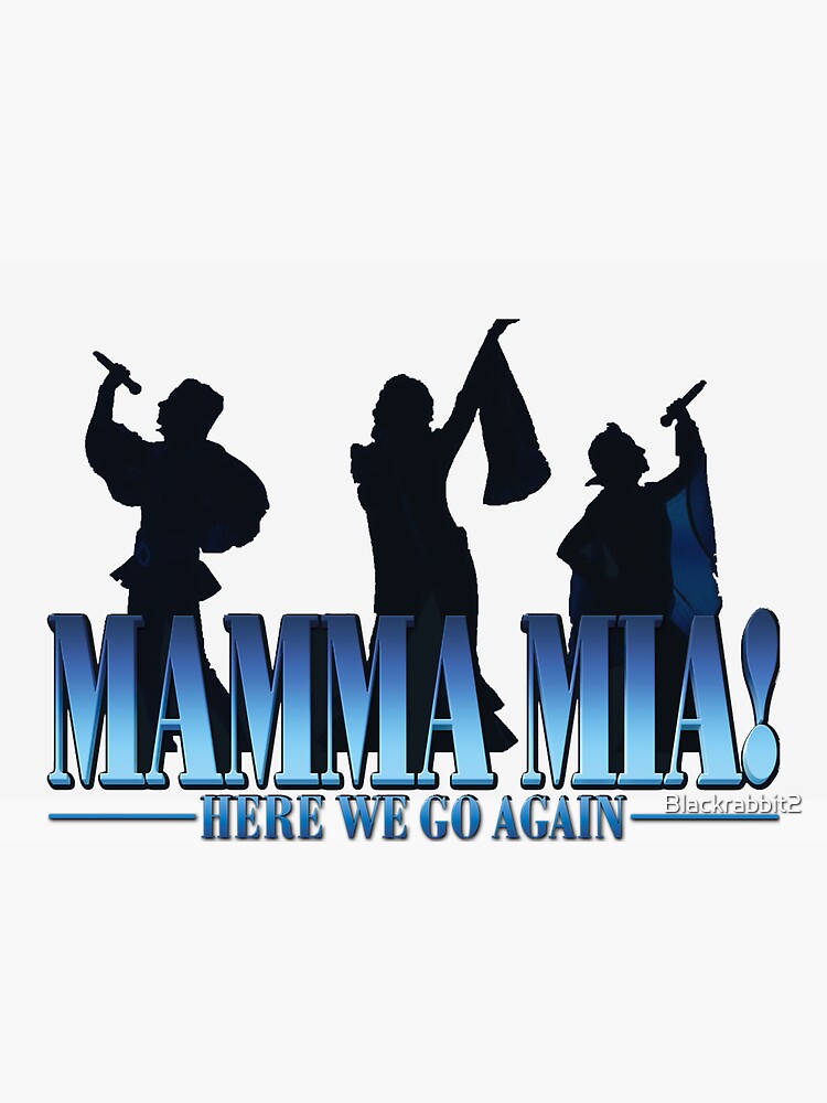 Mamma Mia Sticker For Sale By Blackrabbit2 Redbubble