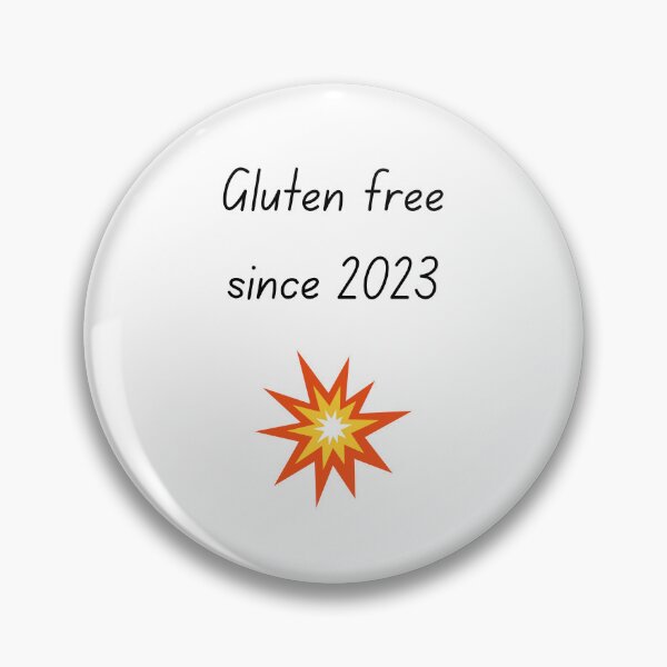 Item preview, Gluten Free Since 2023 – Bold Collision Bang Emoji Graphic Gluten-Free Typography Desig designed and sold by My Gluten Free Life UK.