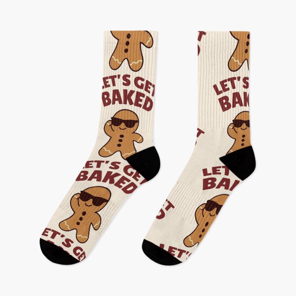 Item preview, Let’s Get Baked Gingerbread – Funny Christmas Cookie Pun Design designed and sold by Kewessthetic.
