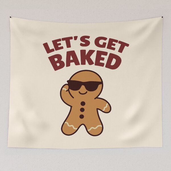 Item preview, Let’s Get Baked Gingerbread – Funny Christmas Cookie Pun Design designed and sold by Kewessthetic.