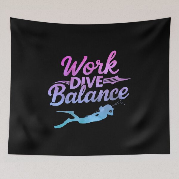 Item preview, Work Dive Balance Under Water Diver Scuba Divers designed and sold by CharlotteSandra.