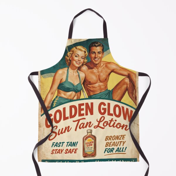 Item preview, Golden Glow Vintage: Your Ticket to a Hollywood Tan designed and sold by ForeverPrintsOK.