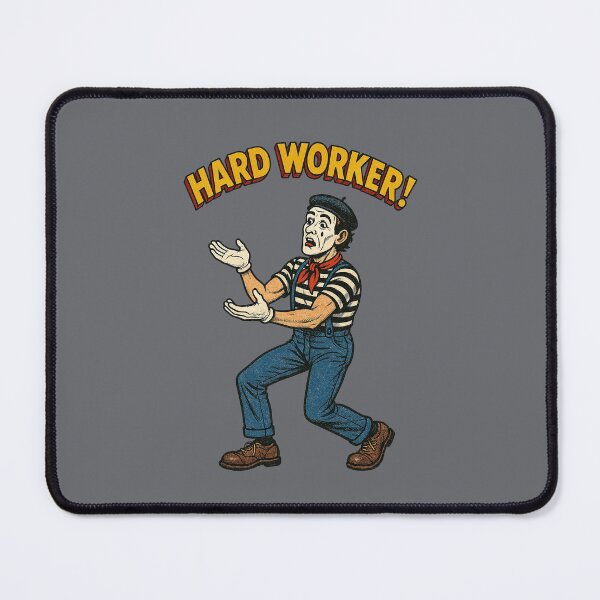 Item preview, Vintage Mime Performer – Hard Worker Retro Cartoon Art designed and sold by The Devil's Bargain.