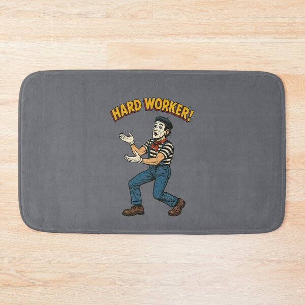 Item preview, Vintage Mime Performer – Hard Worker Retro Cartoon Art designed and sold by The Devil's Bargain.