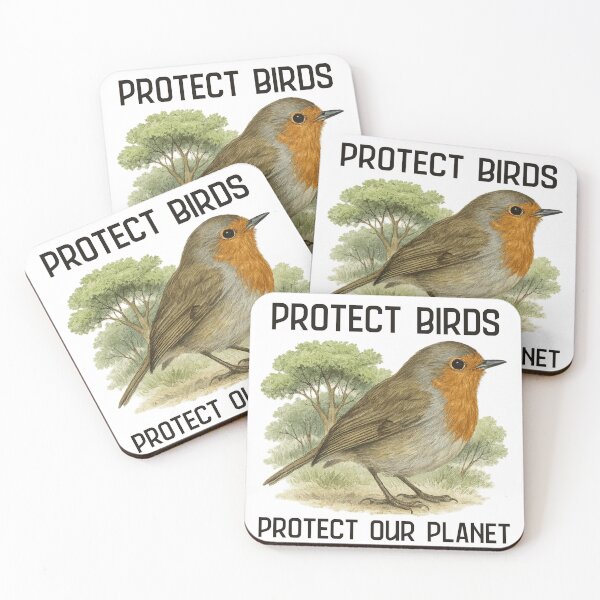 Item preview, Protect Birds, Protect Our Planet – Wildlife Conservation & Eco Awareness Quote Design for Nature Lovers, Bird Protectors & Environmental Advocates designed and sold by Badegi Tradings.