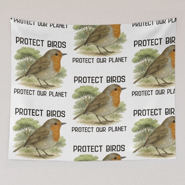 Item preview, Protect Birds, Protect Our Planet – Wildlife Conservation & Eco Awareness Quote Design for Nature Lovers, Bird Protectors & Environmental Advocates designed and sold by Badegi Tradings.