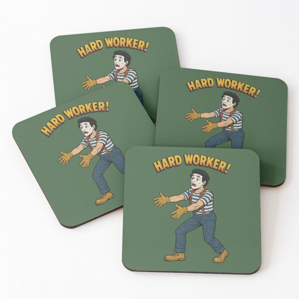 Item preview, Hard Worker Mime – Vintage Cartoon Character Illustration designed and sold by The Devil's Bargain.