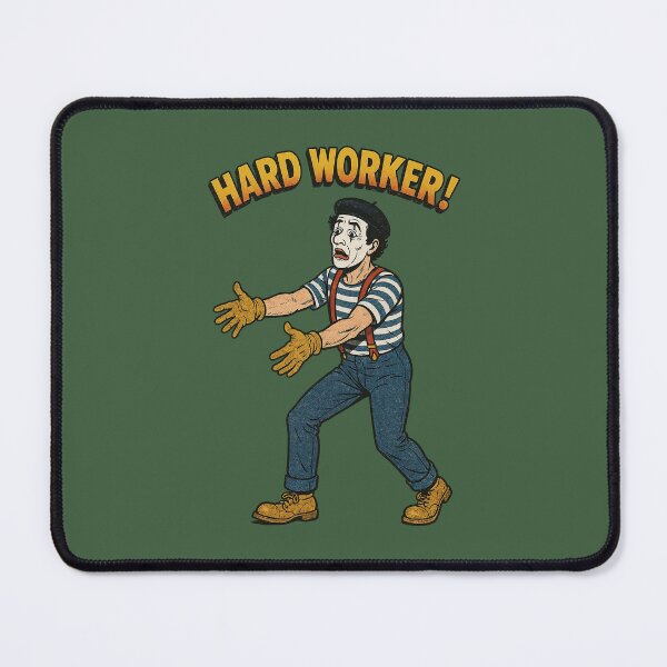 Item preview, Hard Worker Mime – Vintage Cartoon Character Illustration designed and sold by The Devil's Bargain.