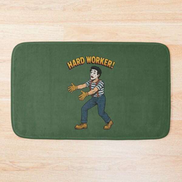 Item preview, Hard Worker Mime – Vintage Cartoon Character Illustration designed and sold by The Devil's Bargain.