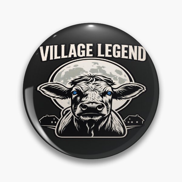 Item preview, Village Legend Cow Shirt, Funny Farmer Gift, Full Moon Cattle Graphic T-Shirt, Rural Life Animal Art designed and sold by IvoryArtDesign.