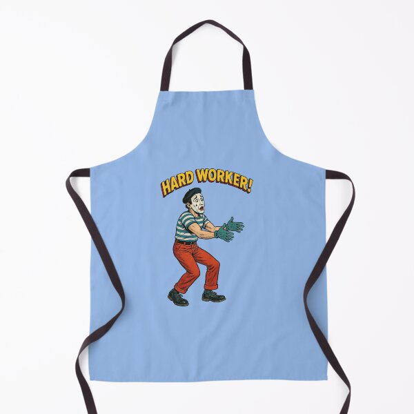 Item preview, Retro Mime Worker – Funny Motivational Cartoon Illustration designed and sold by The Devil's Bargain.