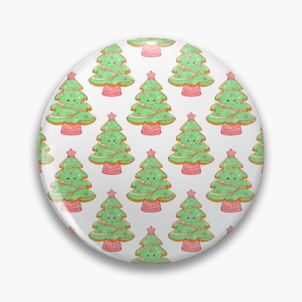 Item preview, Cute Christmas Tree Cookie Pattern designed and sold by DreamArtmaStudio.