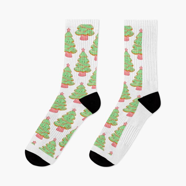 Item preview, Cute Christmas Tree Cookie Pattern designed and sold by DreamArtmaStudio.