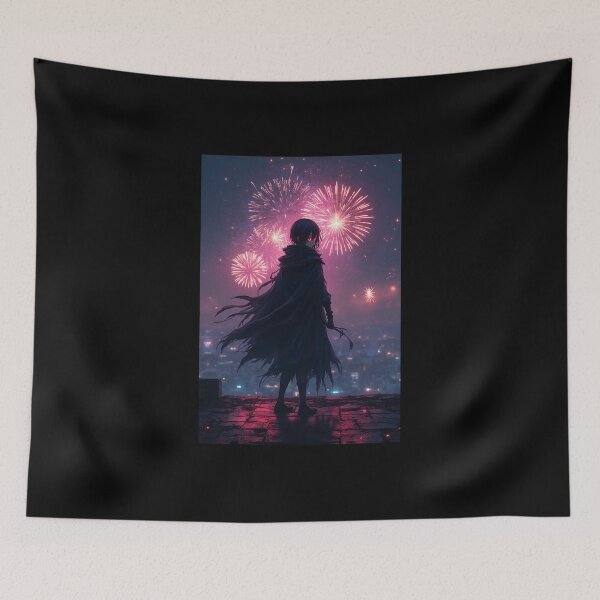 Item preview, Dark Anime New Year’s Eve Warrior designed and sold by OhmAuraArt.
