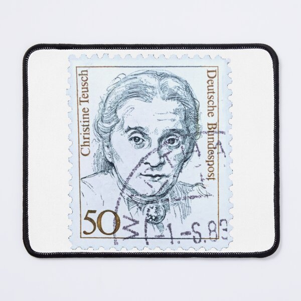 Item preview, Vintage German Christine Teusch 50 Mark Postage Stamp designed and sold by red-amber65.