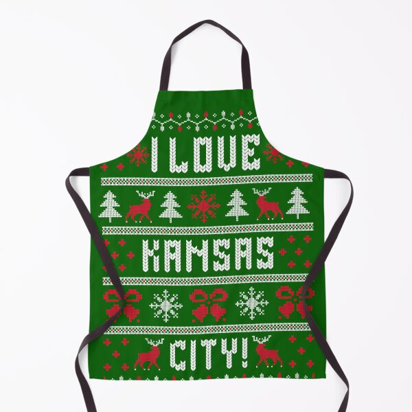 Item preview, I Love Kansas City KC, Ugly Christmas Sweater Design designed and sold by dfunky.