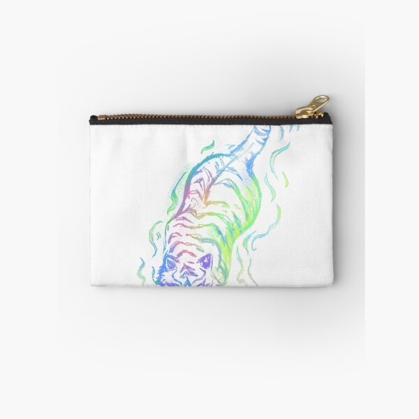 Item preview, Neon Swimming Tiger With Swirls designed and sold by afireArts.