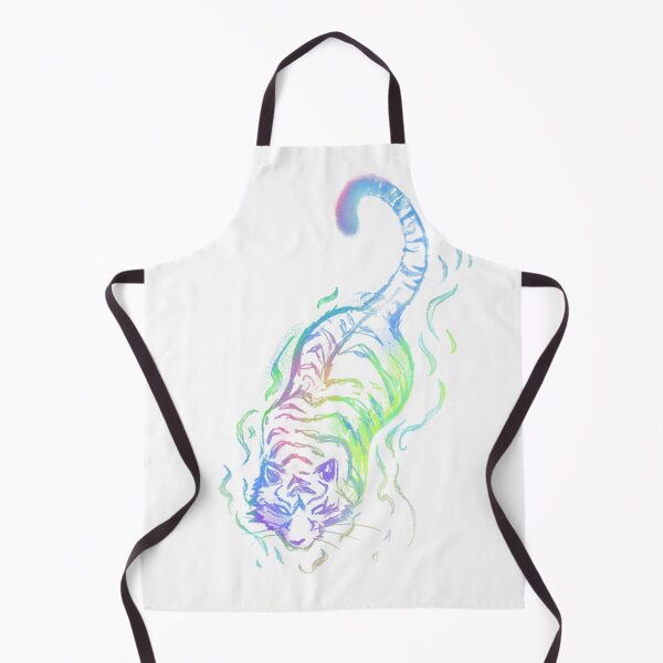 Item preview, Neon Swimming Tiger With Swirls designed and sold by afireArts.