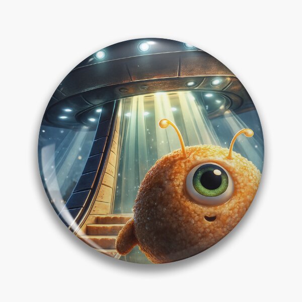 Item preview, Arancini Alien UFO Landing - Fried Food Sci-Fi designed and sold by PetrosCodex.