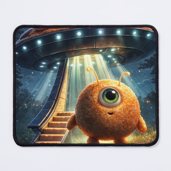 Item preview, Arancini Alien UFO Landing - Fried Food Sci-Fi designed and sold by PetrosCodex.