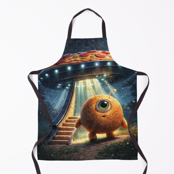 Item preview, Arancini Alien UFO Landing - Fried Food Sci-Fi designed and sold by PetrosCodex.