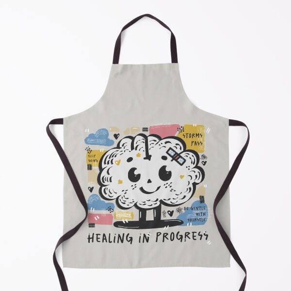 Item preview, Brain with Band-Aid – Healing in Progress designed and sold by DoodleMoodSpace.