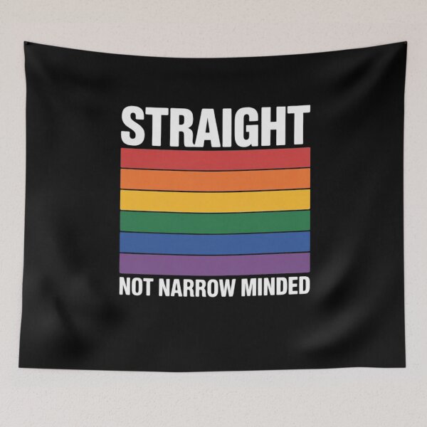 Item preview, Straight not narrow minded LGBT Gay Ally Queer Pride designed and sold by MathisBellanger.