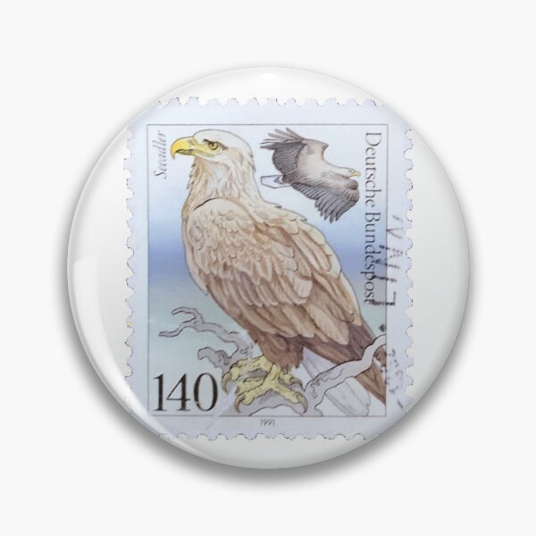 Artikelvorschau, Seeadler Vintage-Briefmarke mit Weißschwanzadlermotiv entworfen und verkauft von red-amber65.