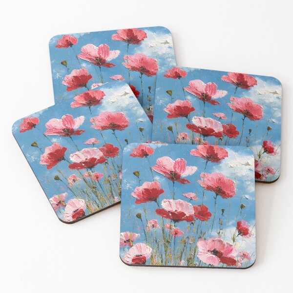Artikelvorschau, Zartes rotes Mohnblumen-Hochformat im impressionistischen Stil entworfen und verkauft von daila70.