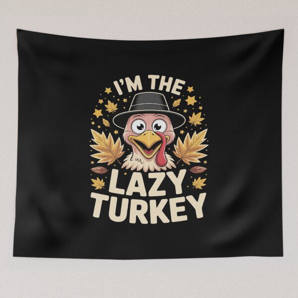 Item preview, Thanksgiving I'm The Lazy Turkey Matching  designed and sold by VerseFarm.