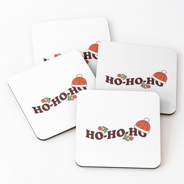 Item preview, Retro Ho-Ho-Ho Winter Hat and Berry Sticker Design designed and sold by Lavaana.