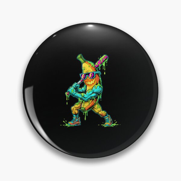 Item preview, Funny Banana Baseball Slugger Slime Cartoon designed and sold by MariaEdna1.